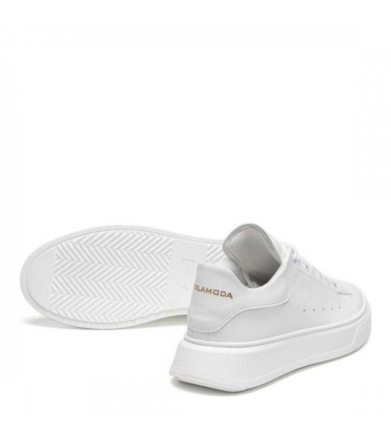 Per La Moda - 394Rey1 White Leather